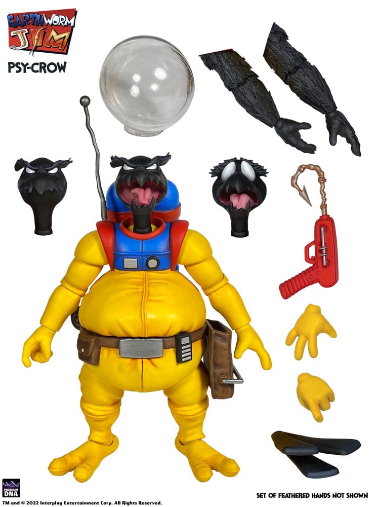 Premium DNA Toys Earthworm Jim Psy-Crow Wave 1 Actionfigur