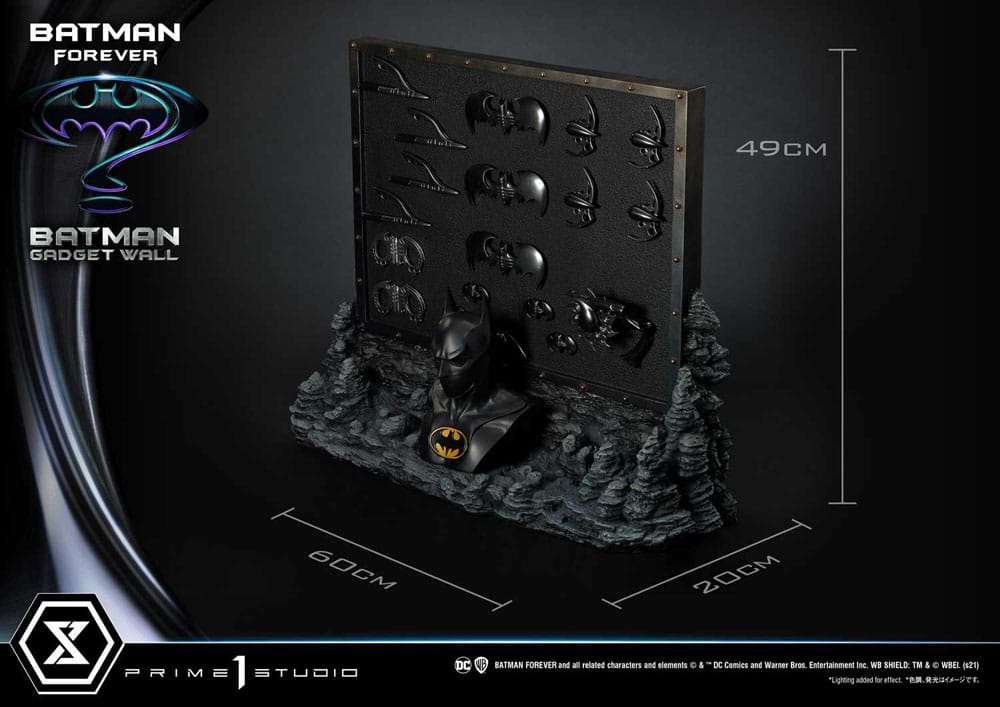 Prime 1 Studio Batman Forever Batman Gadget 1/3 Wall Museum Masterline Series Diorama 49 cm
