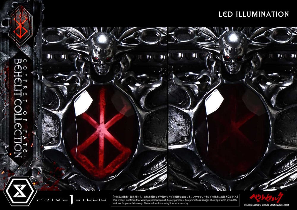 Prime 1 Studio Berserk Life Scale Behelit Coffret of Fate Collection Statuen