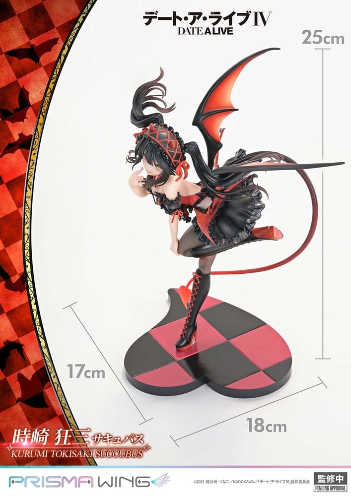 Prime 1 Studio Date A Live Prisma Wing Kurumi Tokisaki Succubus 1/7 Statue