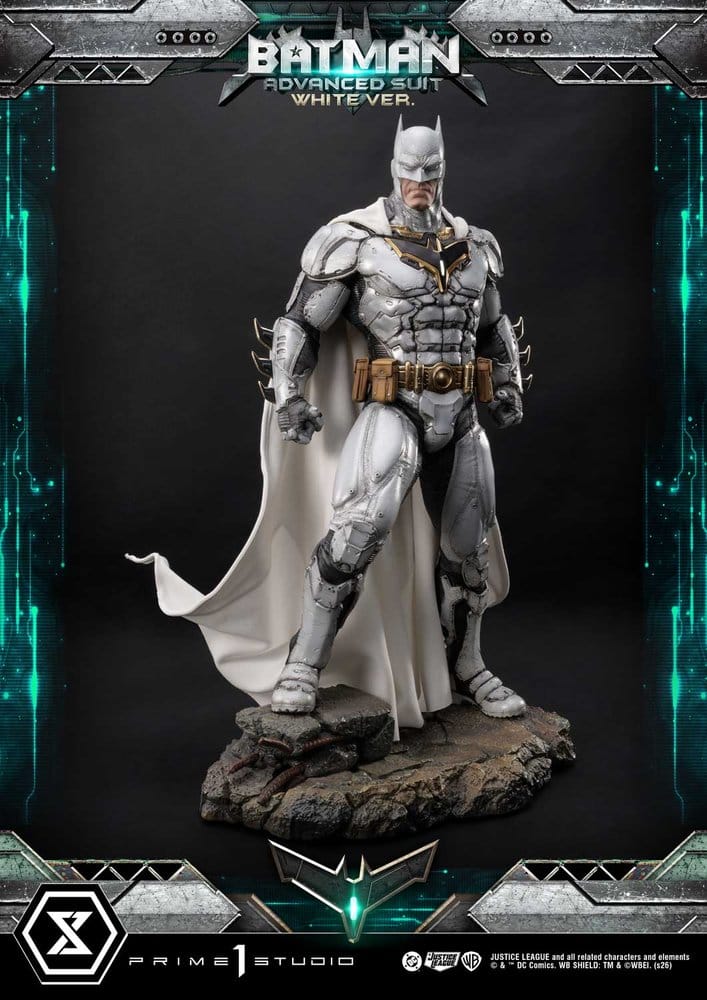 Prime 1 Studio DC Comics Ultimate Museum Masterline Batman Advanced Suit White Version (Design By Josh Nizzi) Statue