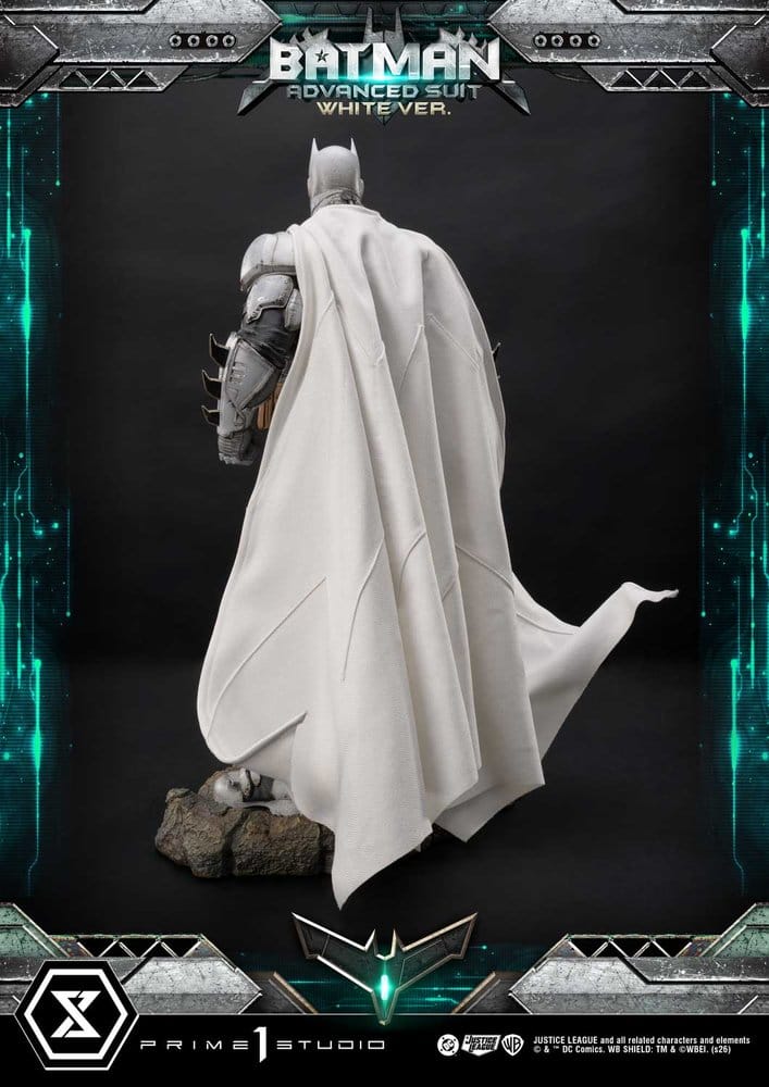 Prime 1 Studio DC Comics Ultimate Museum Masterline Batman Advanced Suit White Version (Design By Josh Nizzi) Statue