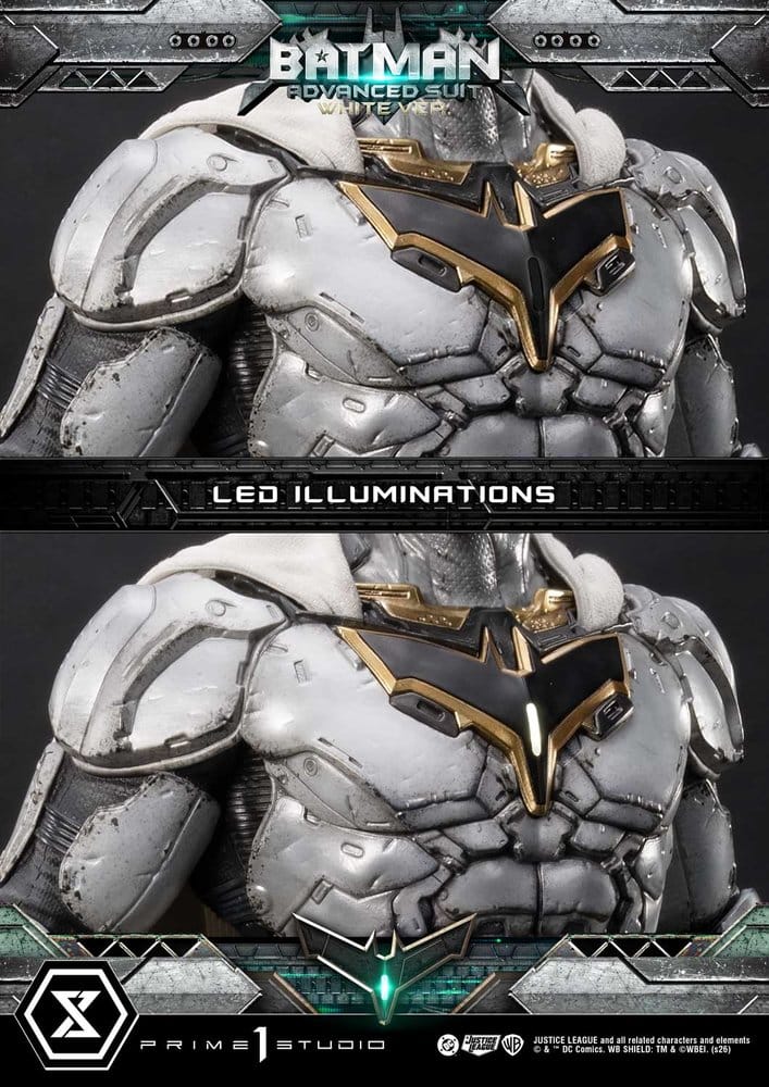 Prime 1 Studio DC Comics Ultimate Museum Masterline Batman Advanced Suit White Version (Design By Josh Nizzi) Statue