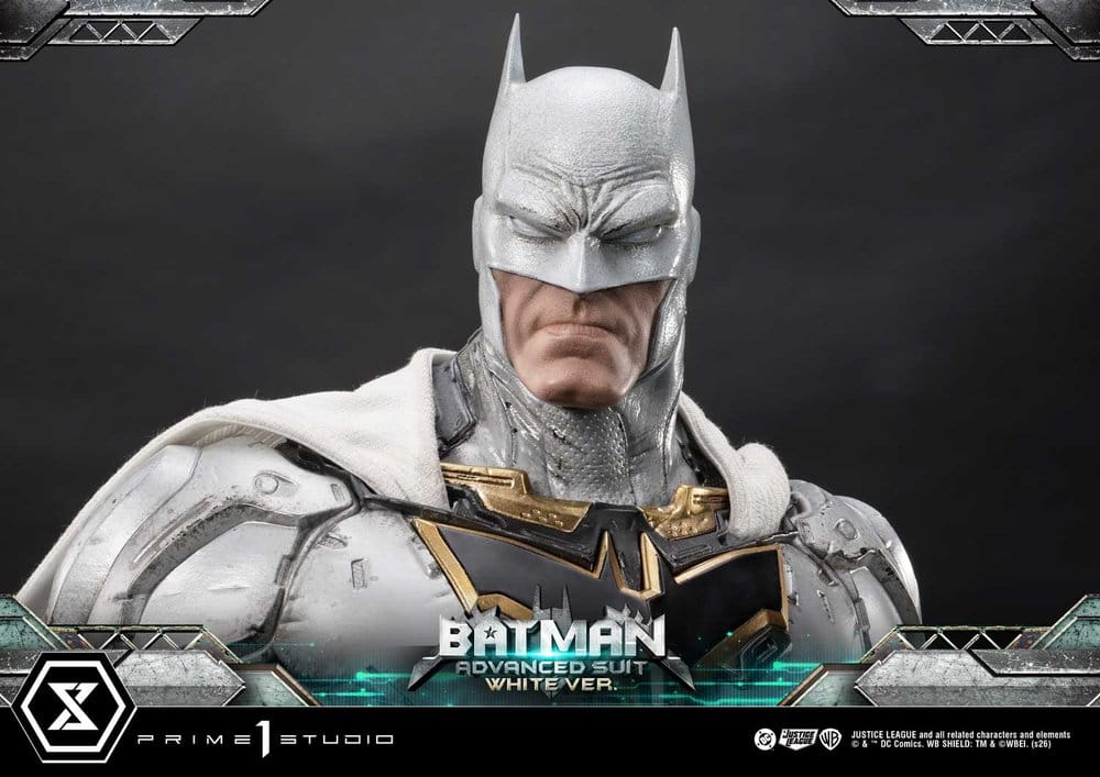 Prime 1 Studio DC Comics Ultimate Museum Masterline Batman Advanced Suit White Version (Design By Josh Nizzi) Statue