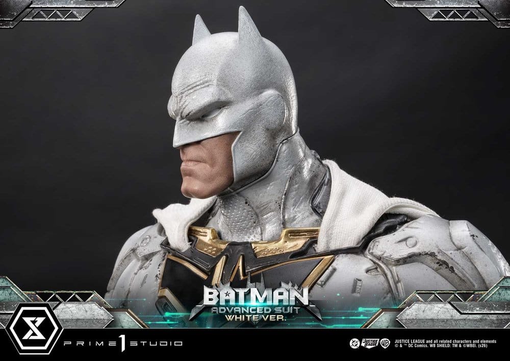Prime 1 Studio DC Comics Ultimate Museum Masterline Batman Advanced Suit White Version (Design By Josh Nizzi) Statue