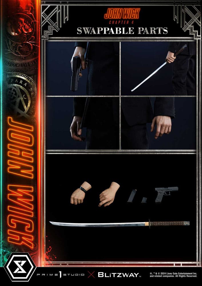 Prime 1 Studio John Wick Chapter 4 Masterline Series John Wick Deluxe Version 1/4 Statue