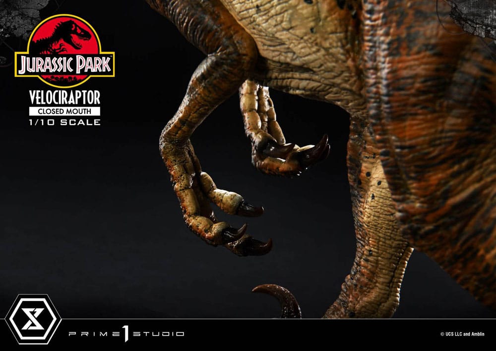 Prime 1 Studio Jurassic Park Velociraptor Closed Mouth 1/10 Statue