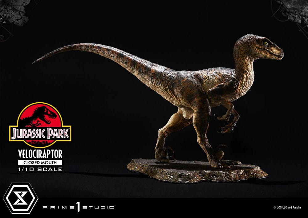 Prime 1 Studio Jurassic Park Velociraptor Closed Mouth 1/10 Statue