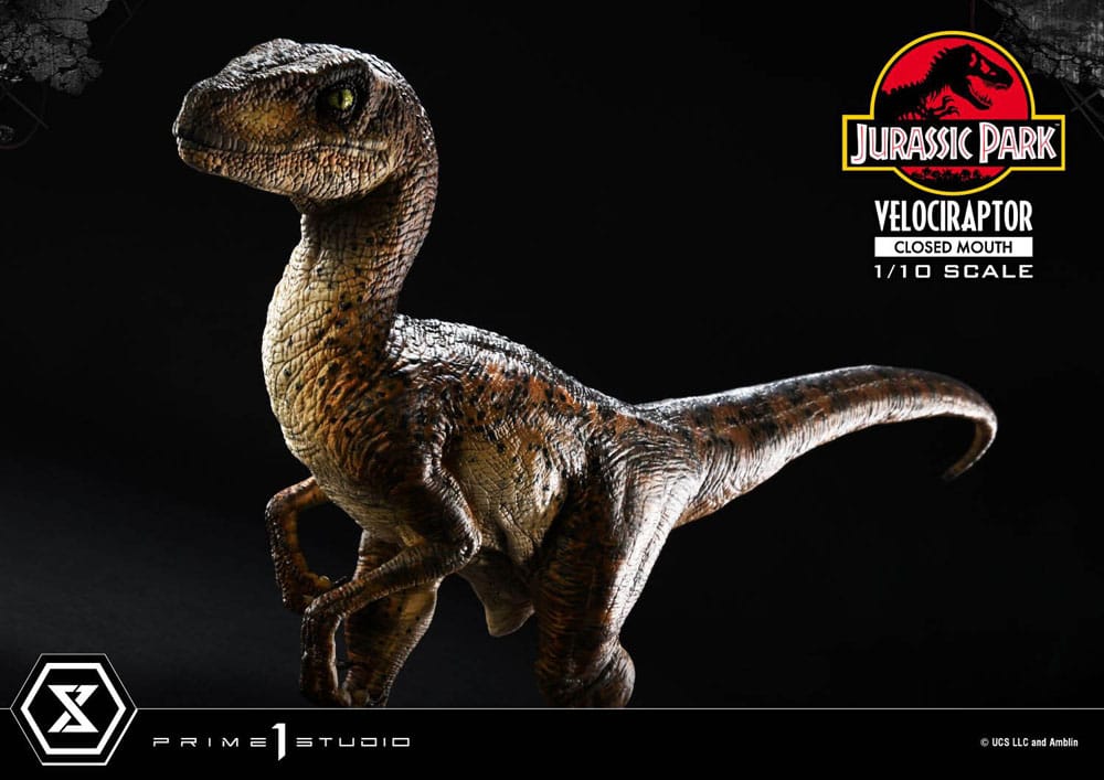 Prime 1 Studio Jurassic Park Velociraptor Closed Mouth 1/10 Statue