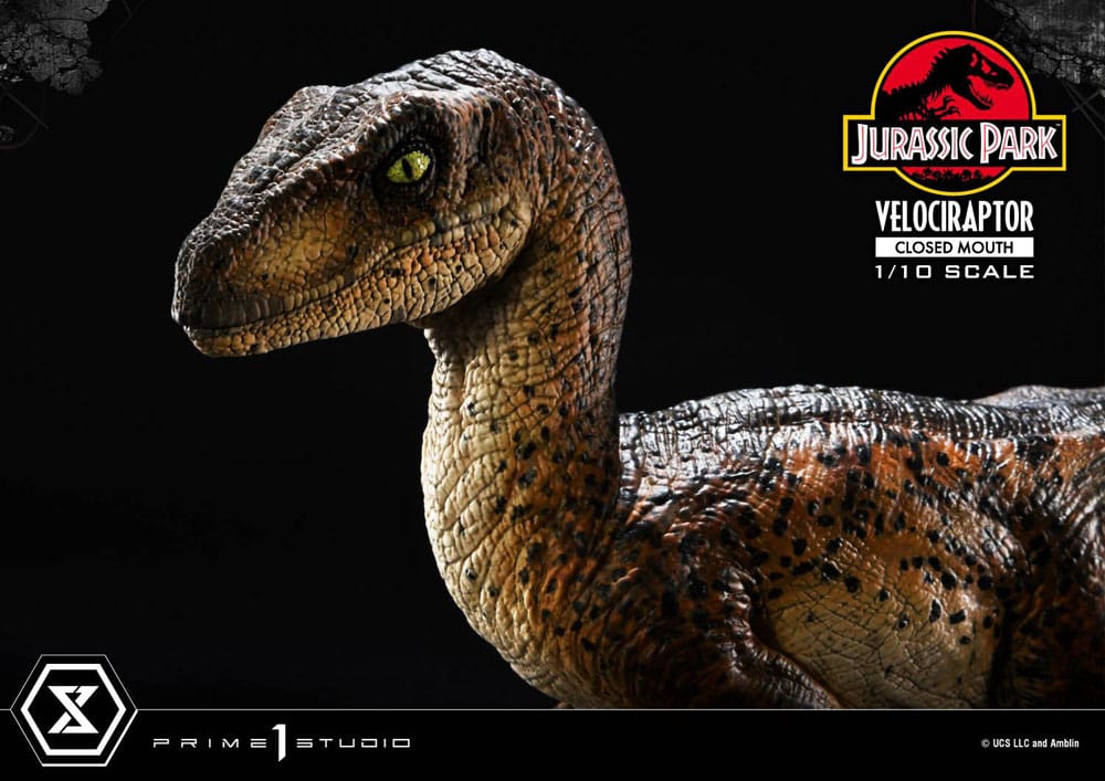 Prime 1 Studio Jurassic Park Velociraptor Closed Mouth 1/10 Statue
