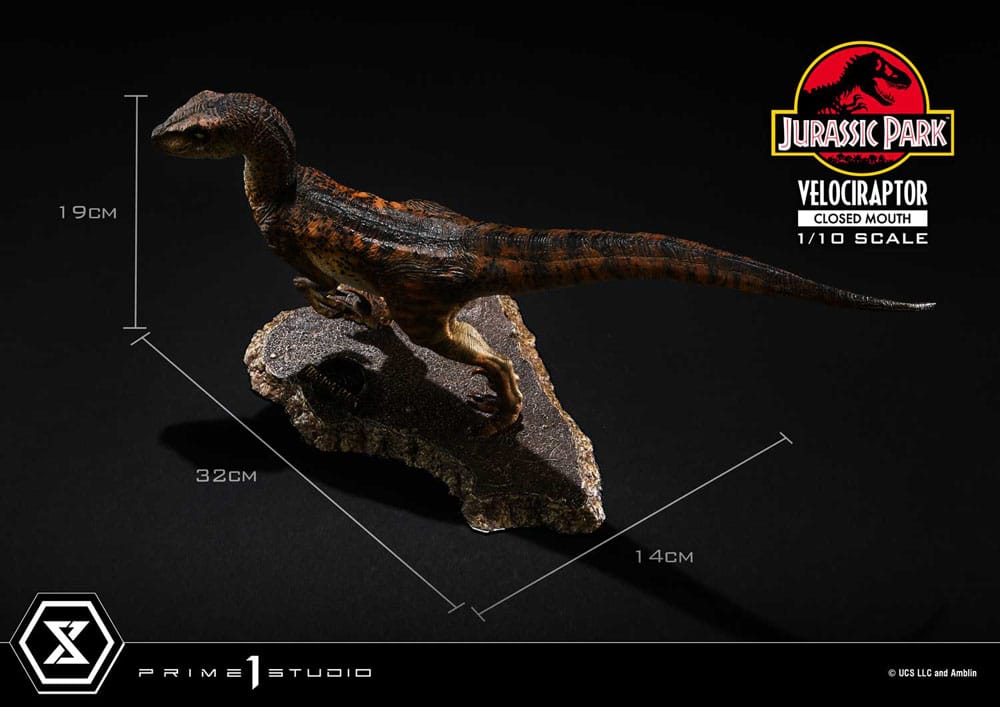 Prime 1 Studio Jurassic Park Velociraptor Closed Mouth 1/10 Statue