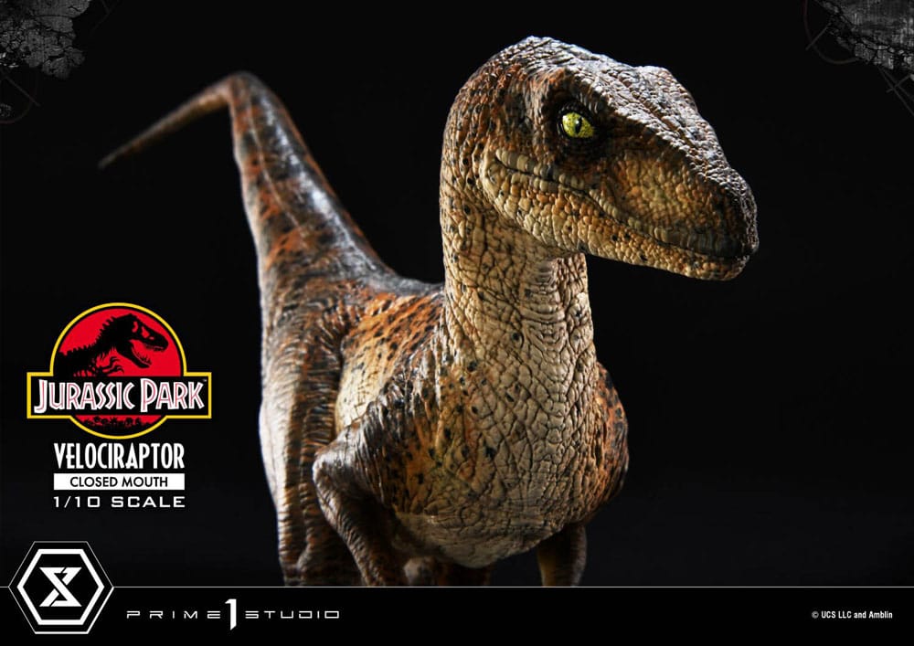 Prime 1 Studio Jurassic Park Velociraptor Closed Mouth 1/10 Statue