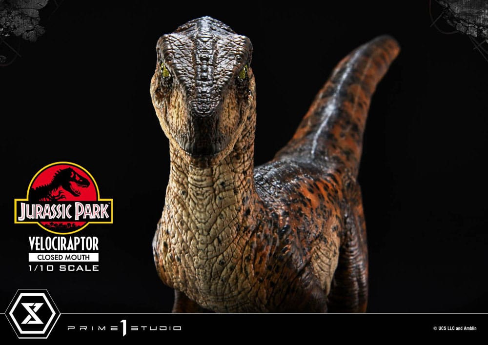 Prime 1 Studio Jurassic Park Velociraptor Closed Mouth 1/10 Statue