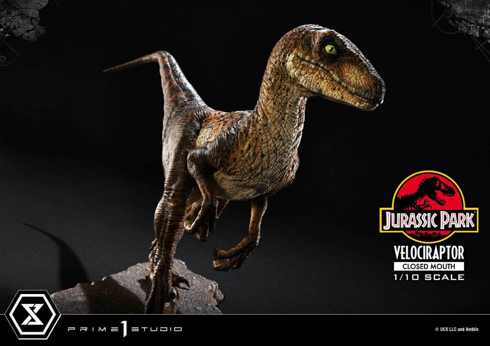 Prime 1 Studio Jurassic Park Velociraptor Closed Mouth 1/10 Statue