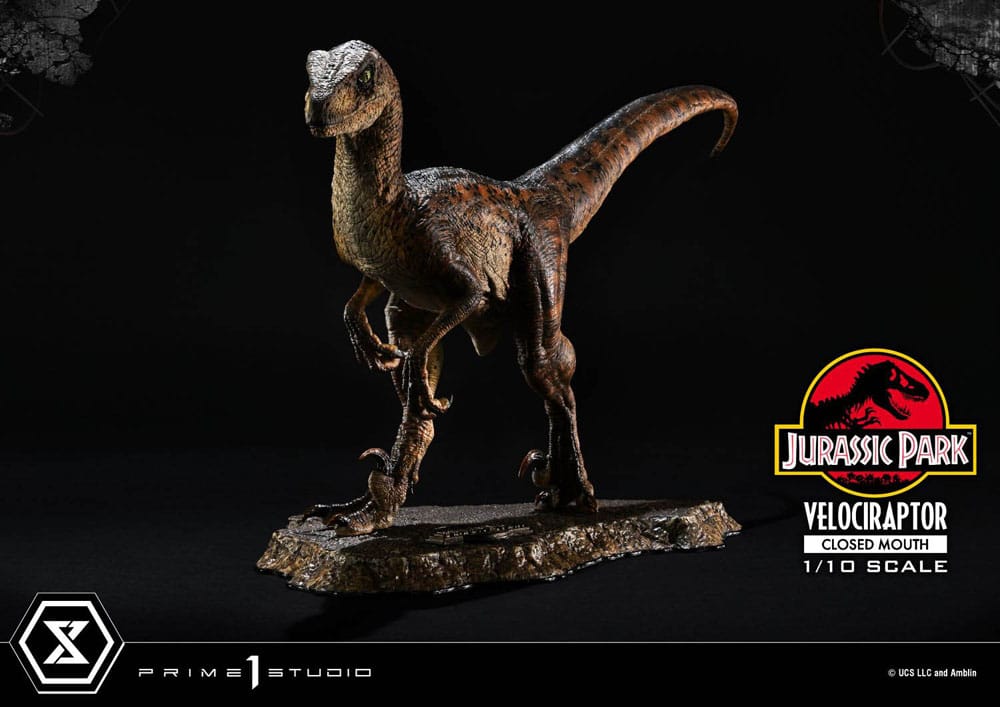 Prime 1 Studio Jurassic Park Velociraptor Closed Mouth 1/10 Statue