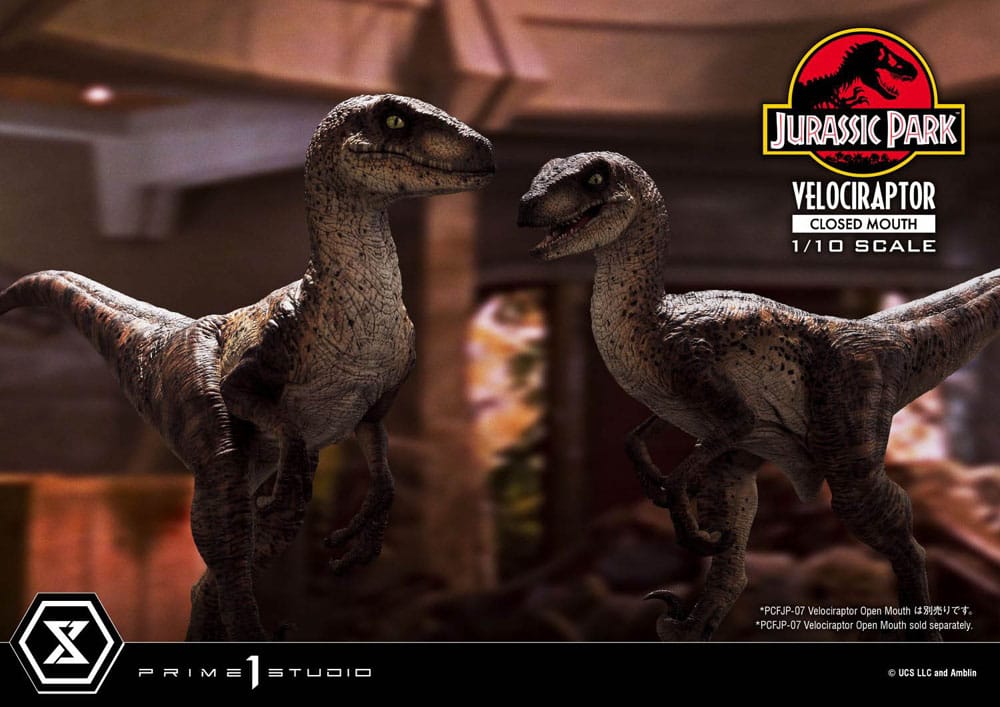 Prime 1 Studio Jurassic Park Velociraptor Closed Mouth 1/10 Statue