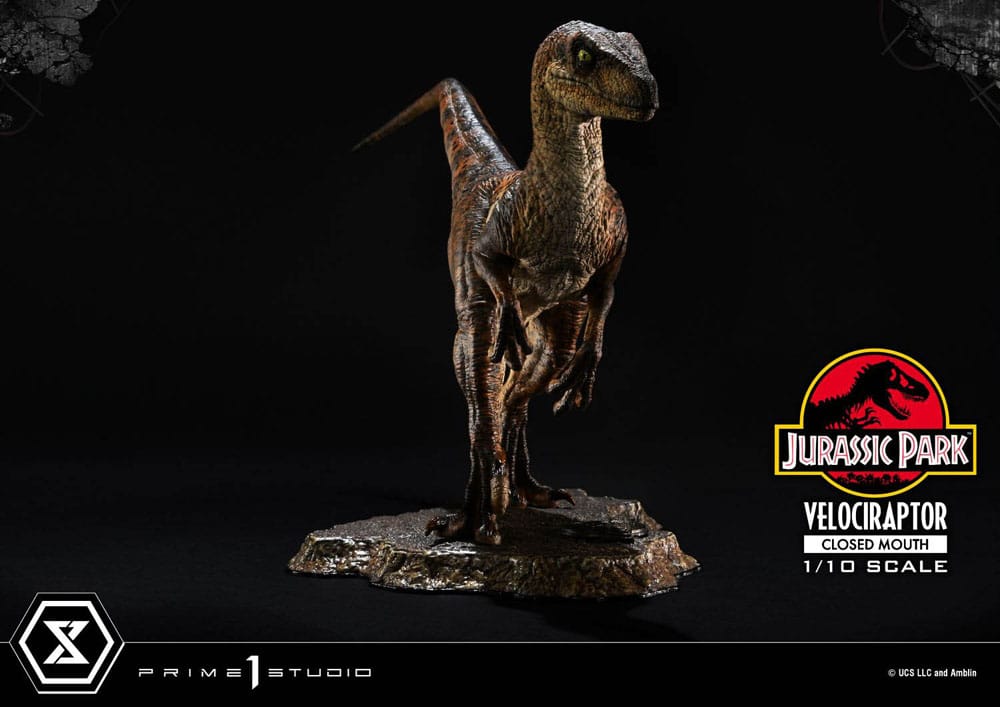 Prime 1 Studio Jurassic Park Velociraptor Closed Mouth 1/10 Statue