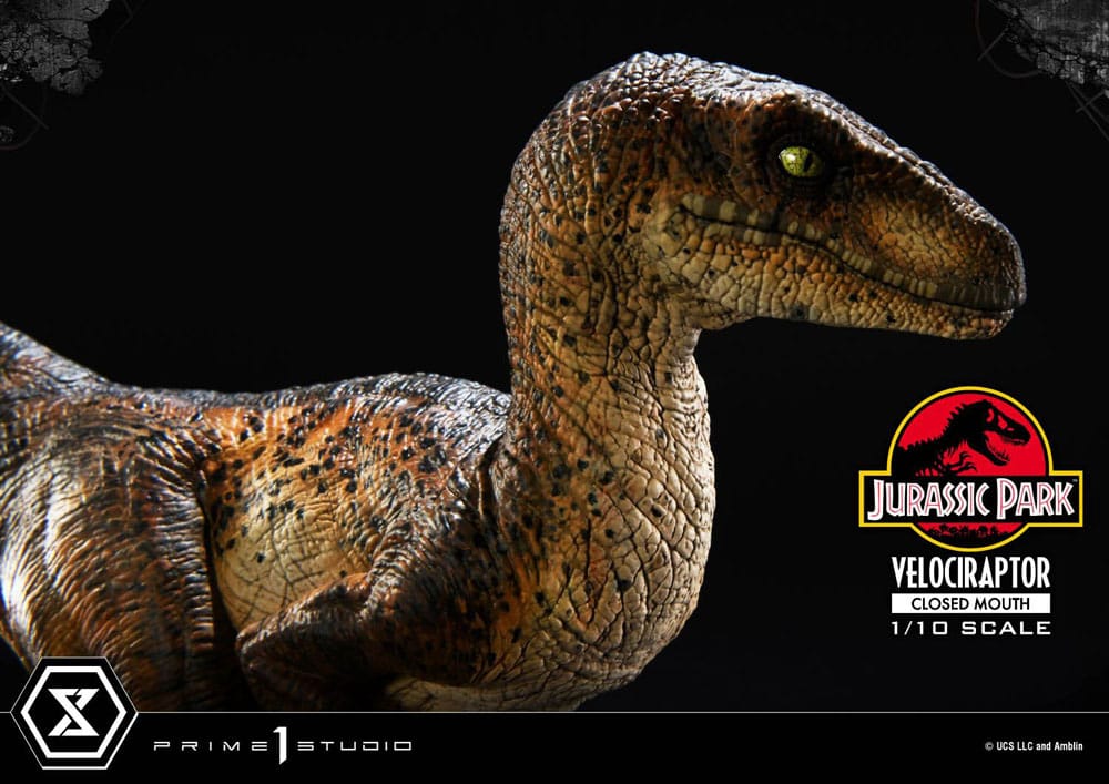Prime 1 Studio Jurassic Park Velociraptor Closed Mouth 1/10 Statue