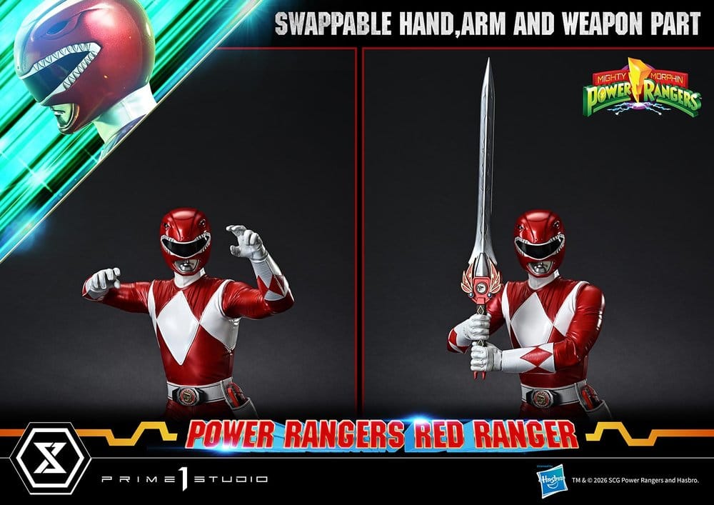 Prime 1 Studio Mighty Morphin Power Rangers Premium Masterline Red Ranger 1/4 Statue