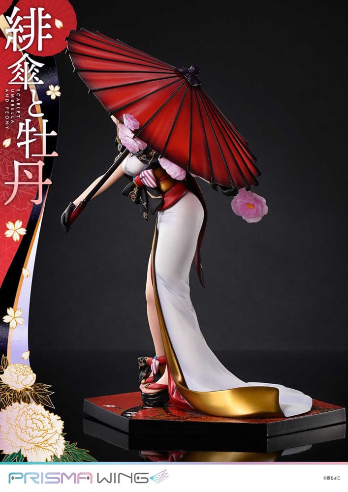 Prime 1 Studio Prisma Wing Scarlet Umbrella Peony Original Illustration Fuzichoco 1/7 Statue