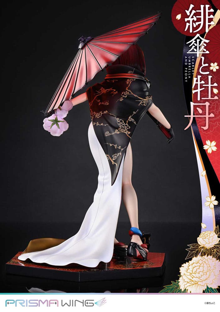 Prime 1 Studio Prisma Wing Scarlet Umbrella Peony Original Illustration Fuzichoco 1/7 Statue