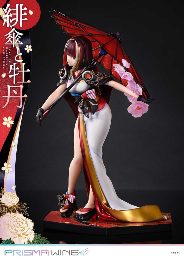 Prime 1 Studio Prisma Wing Scarlet Umbrella Peony Original Illustration Fuzichoco 1/7 Statue