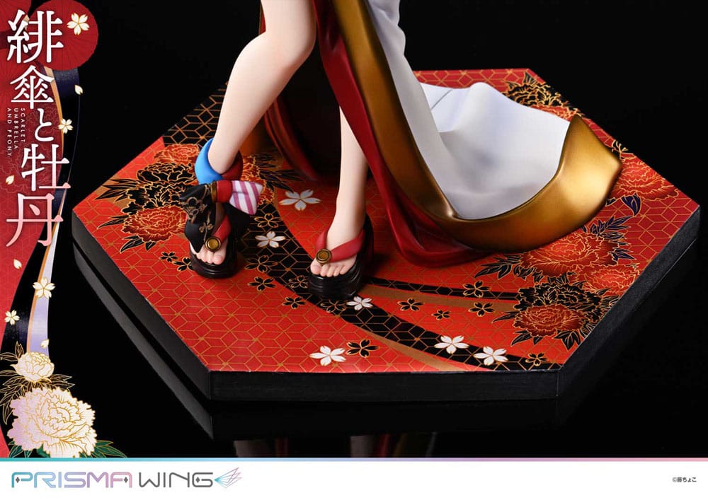 Prime 1 Studio Prisma Wing Scarlet Umbrella Peony Original Illustration Fuzichoco 1/7 Statue