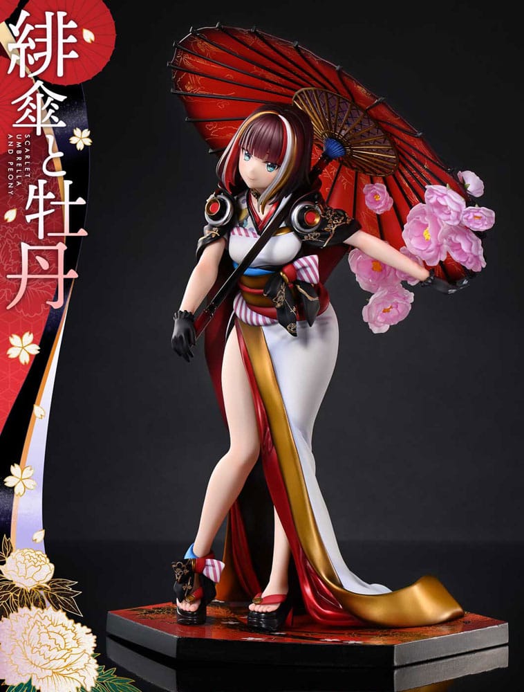 Prime 1 Studio Prisma Wing Scarlet Umbrella Peony Original Illustration Fuzichoco 1/7 Statue