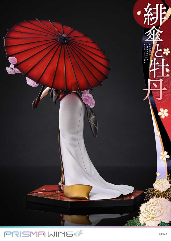 Prime 1 Studio Prisma Wing Scarlet Umbrella Peony Original Illustration Fuzichoco 1/7 Statue