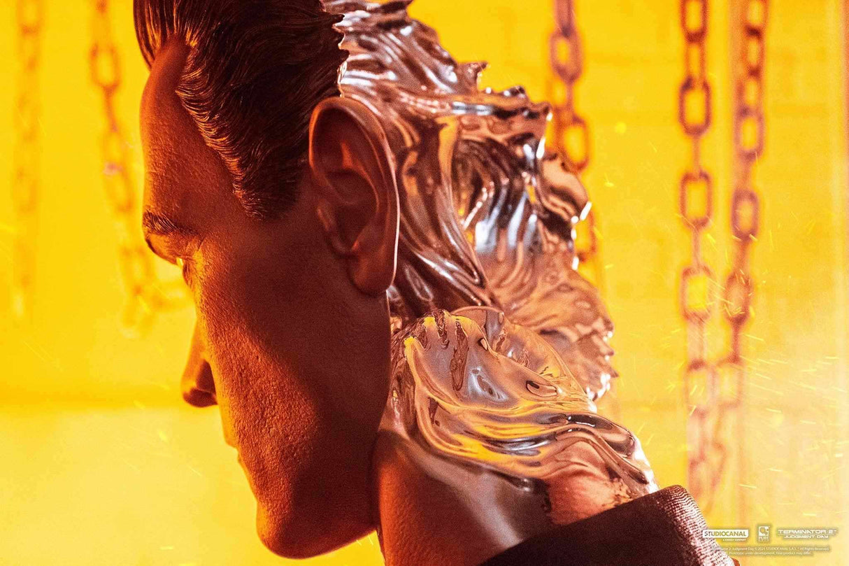 Pure Arts Terminator 2 T-1000 Painted DELUXE 1/1 Art Mask - Beschädigte Verpackung