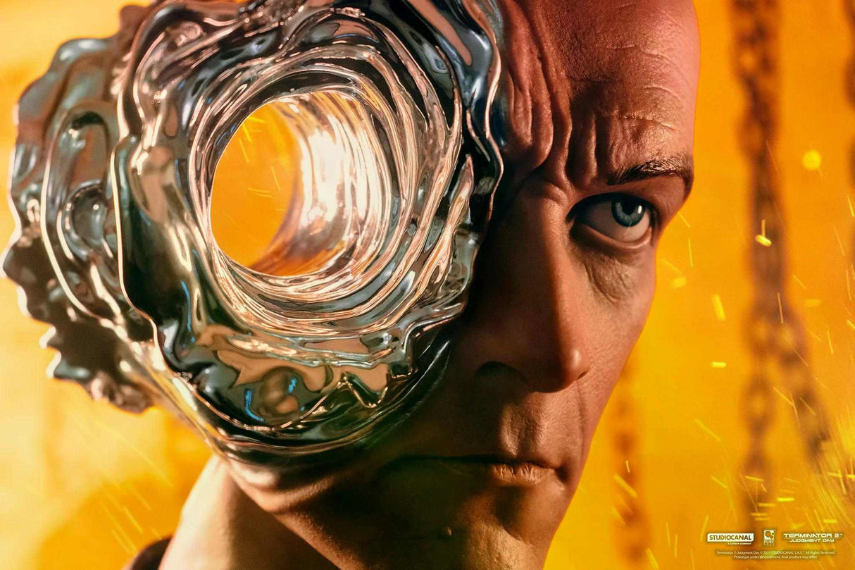 Pure Arts Terminator 2 T-1000 Painted DELUXE 1/1 Art Mask - Beschädigte Verpackung