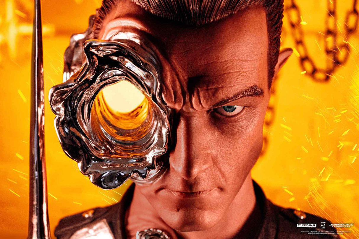 Pure Arts Terminator 2 T-1000 Painted DELUXE 1/1 Art Mask - Beschädigte Verpackung