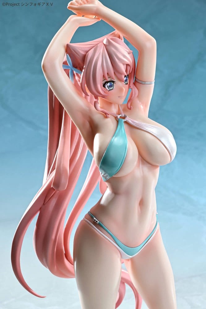 Q-Six Senki Zesshou Symphogear XV Maria Cadenzavna Eve Bikini Style Gloss Ver. 1/7 Figur