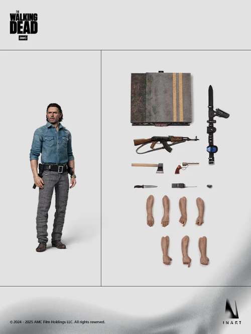 Queen Studios The Walking Dead Rick Grimes Season 8 1/6 Actionfigur