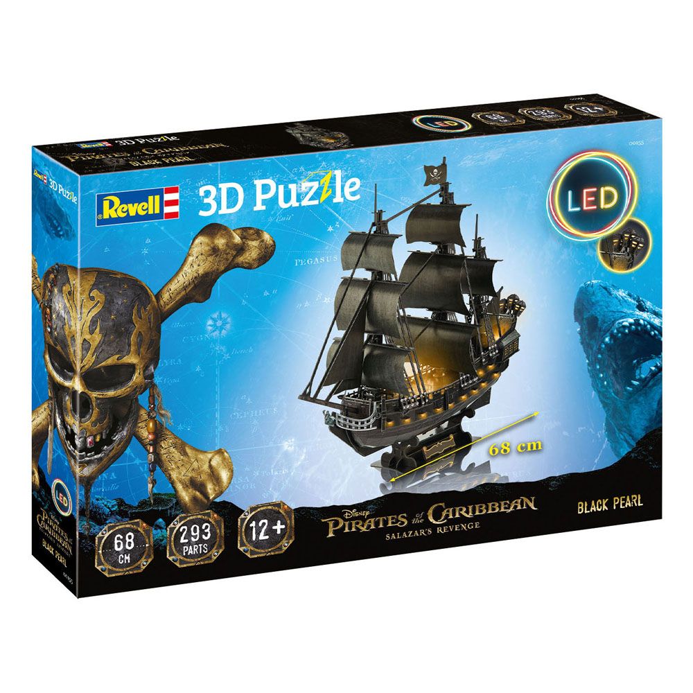 Revell Pirates of the Caribbean Salazars Rache Black Pearl LED Edition 3D Puzzle