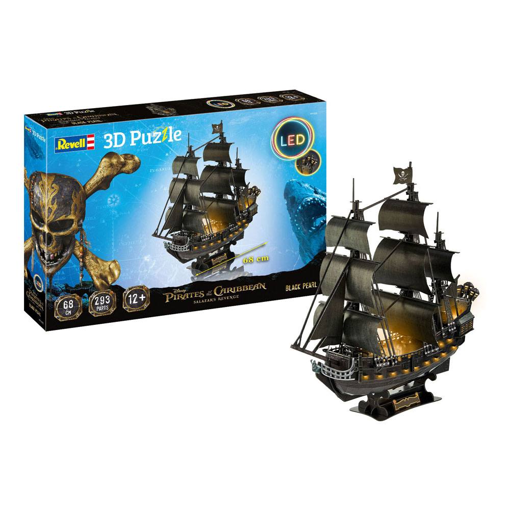 Revell Pirates of the Caribbean Salazars Rache Black Pearl LED Edition 3D Puzzle
