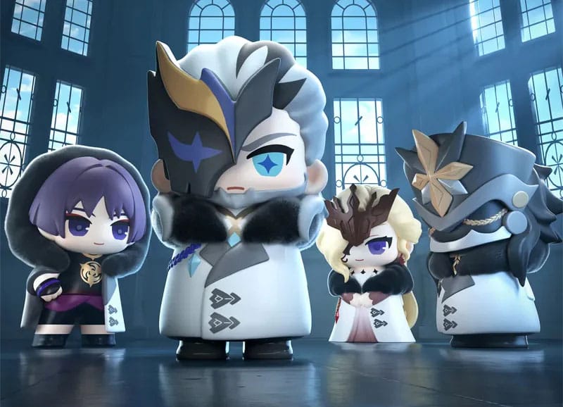Sakami Merchandise Genshin Impact Fatui Harbingers Chibi Design Blind Box Display Minifiguren (9)