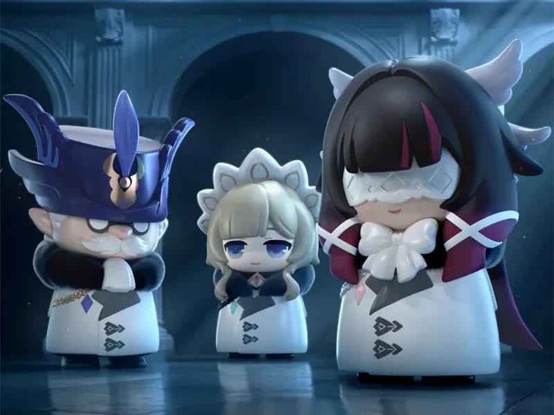 Sakami Merchandise Genshin Impact Fatui Harbingers Chibi Design Blind Box Display Minifiguren (9)