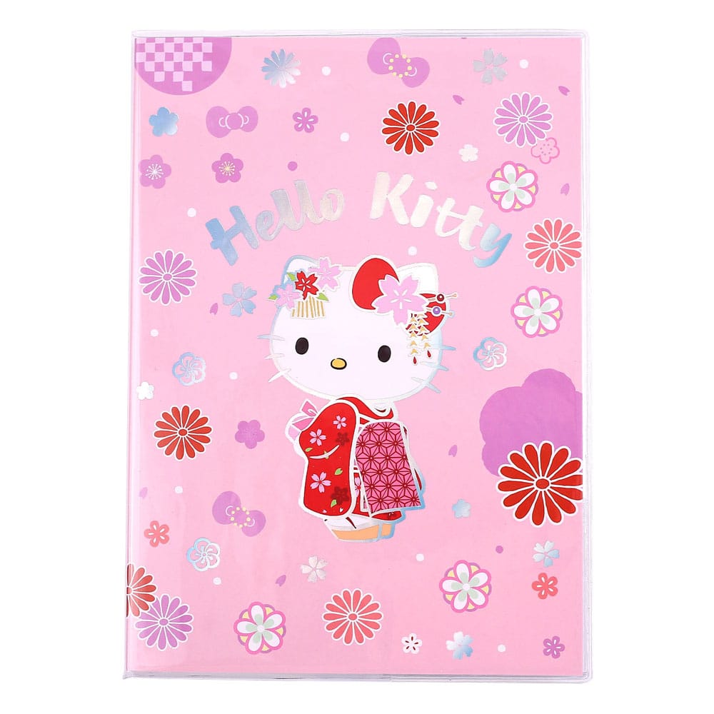 Sakami Merchandise Sanrio Hello Kitty Kimono Holographic Checkered Notizbuch