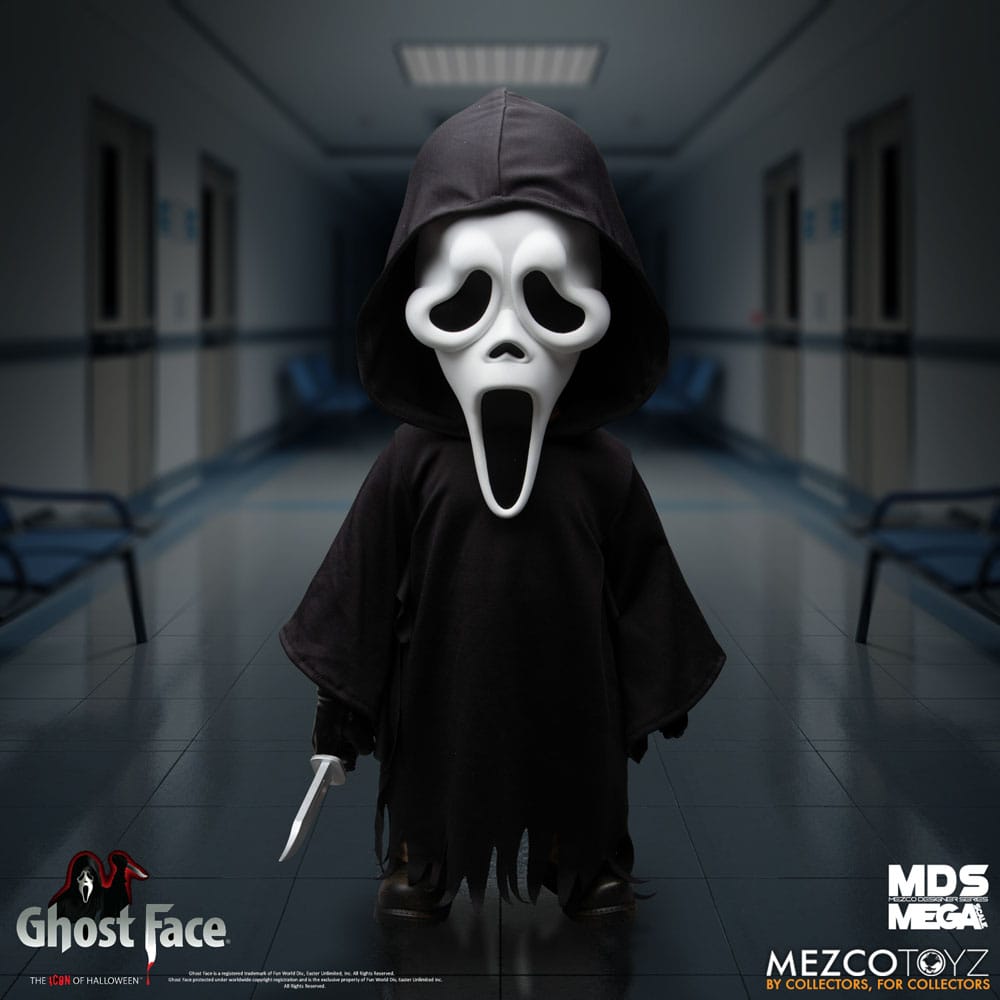 Scream - Ghost Face MDS Mega Scale 38 cm Puppe - BESCHÄDIGTE VERPACKUNG!
