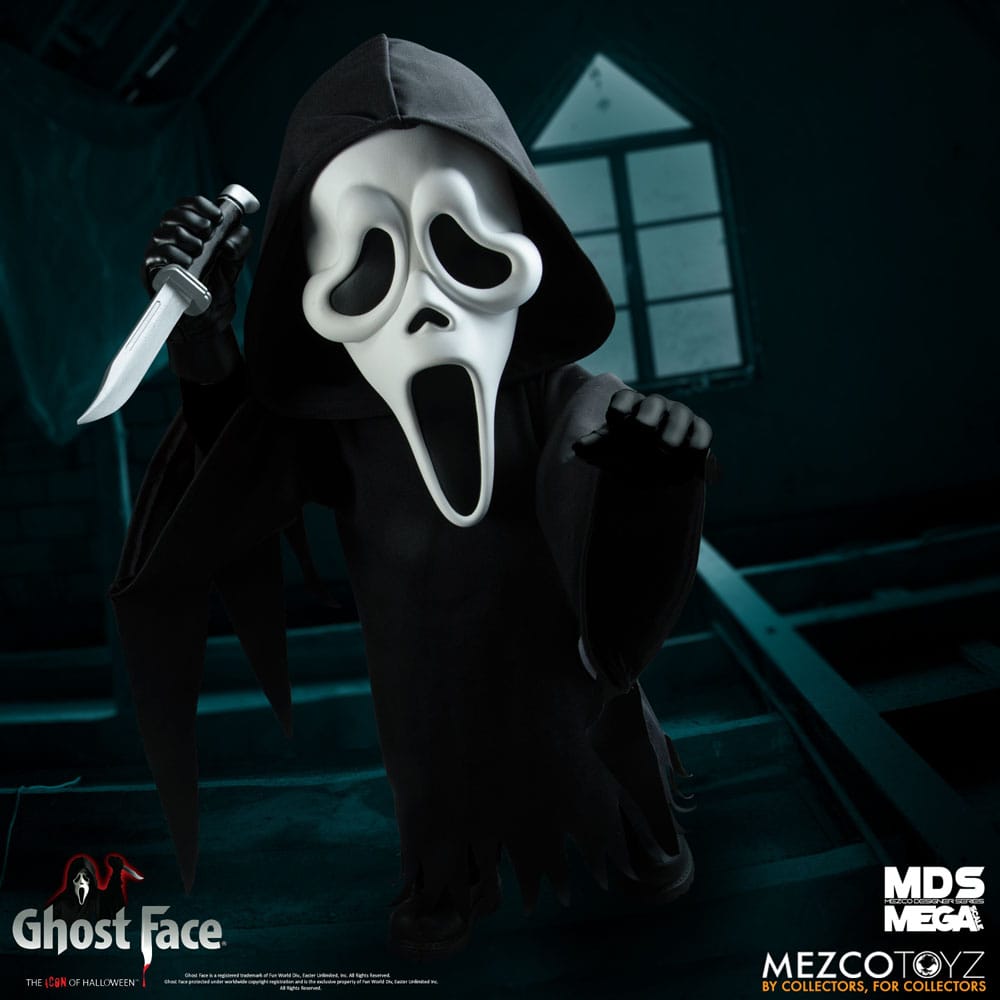 Scream - Ghost Face MDS Mega Scale 38 cm Puppe - BESCHÄDIGTE VERPACKUNG!