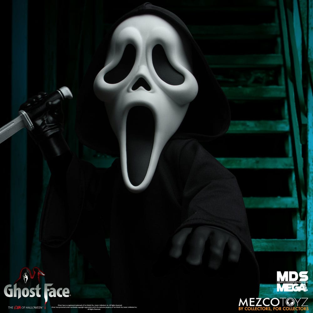 Scream - Ghost Face MDS Mega Scale 38 cm Puppe - BESCHÄDIGTE VERPACKUNG!