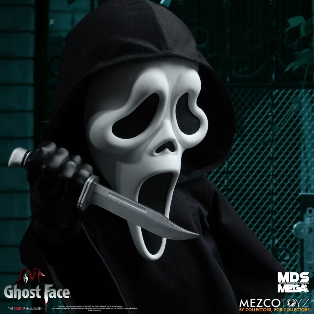 Scream - Ghost Face MDS Mega Scale 38 cm Puppe - BESCHÄDIGTE VERPACKUNG!