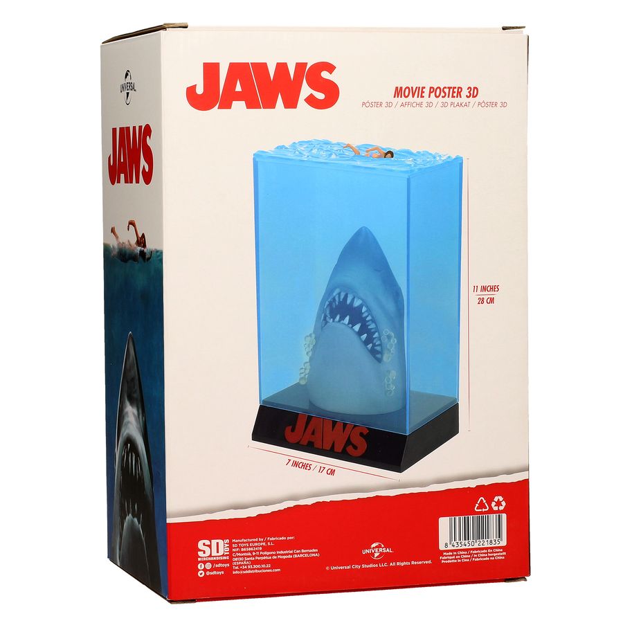 SD Toys Jaws Der weiße Hai 3D Poster Statue