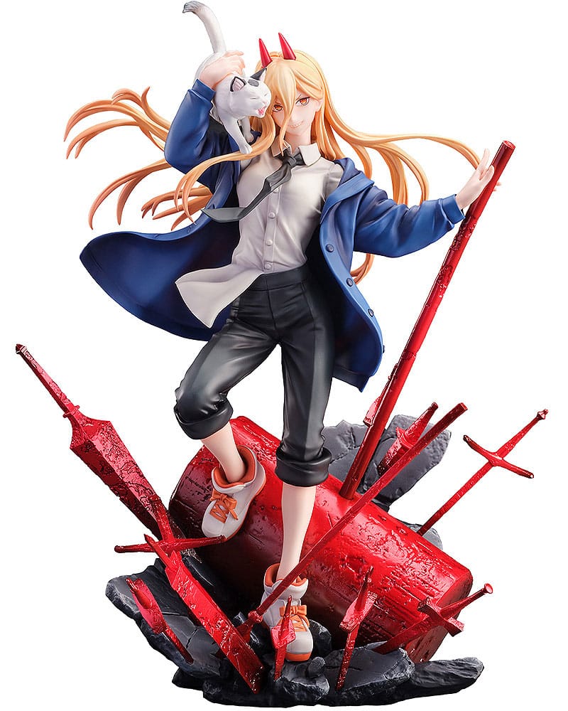 Sega Goods Chainsaw Man - Power & Meowy 28 cm 1/7 Statue