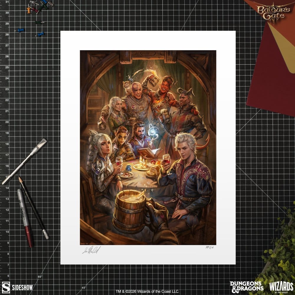 Sideshow Collectibles Baldur’s Gate III The Elfsong Tavern Kunstdruck