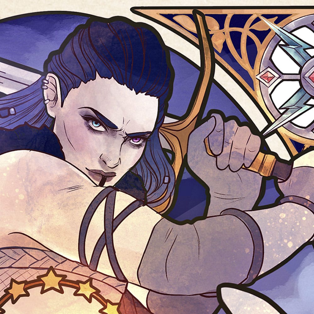 Sideshow Collectibles Critical Role Ashley Johnson 10th Anniversary Nouveau Illustrations Kunstdruck