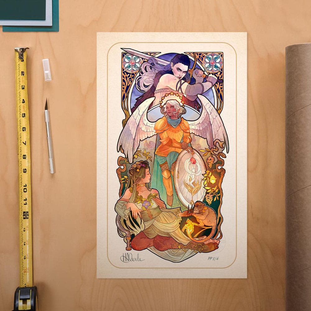 Sideshow Collectibles Critical Role Ashley Johnson 10th Anniversary Nouveau Illustrations Kunstdruck
