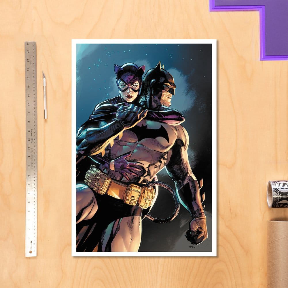 Sideshow Collectibles DC Comics Batman & Catwoman - Ungerahmt Kunstdruck