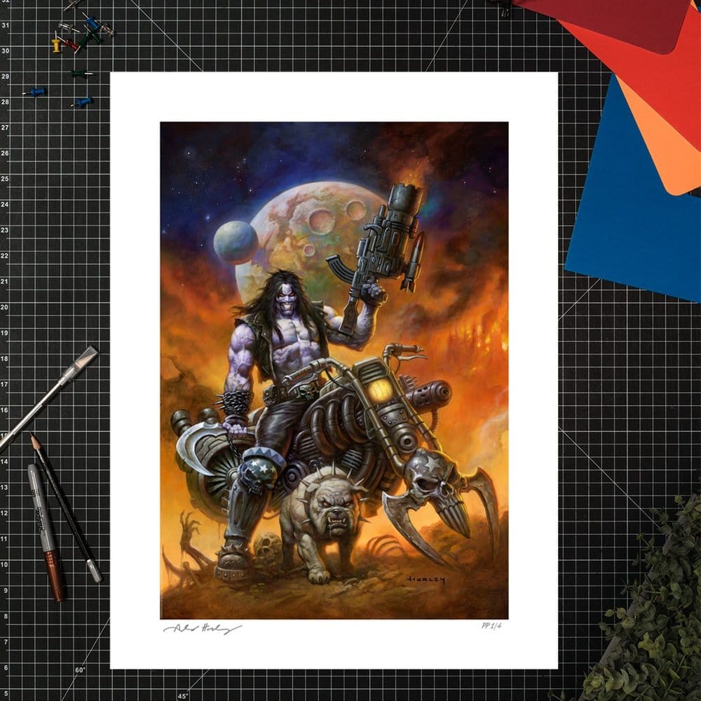 Sideshow Collectibles DC Comics Lobo The Main Man By Alex Horley Ungerahmt Kunstdruck